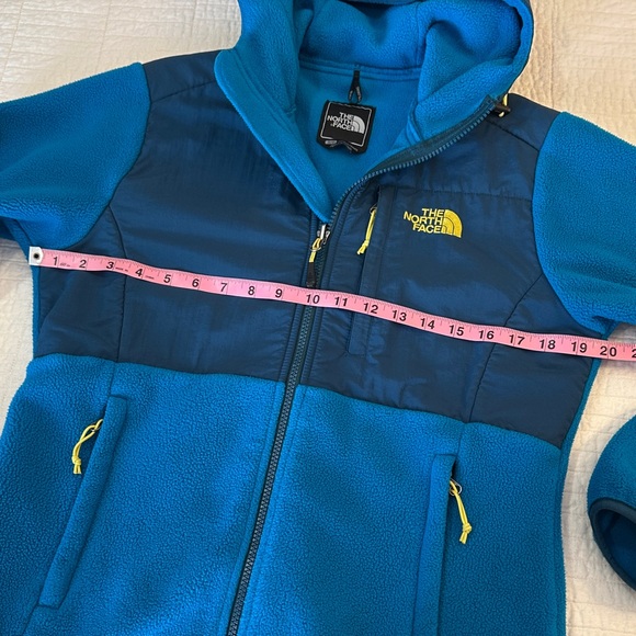 North Face Small Hooded Denali Fleece Jacket y2k rare hard to find color - Picture 4 of 8